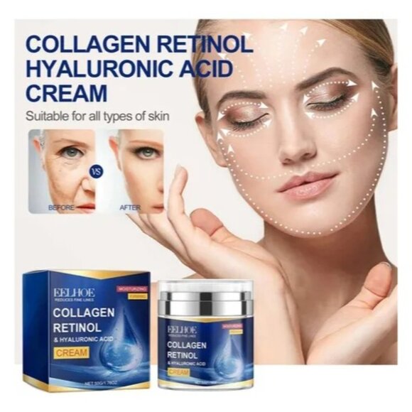Retinol ✦ Collagen ✦ Hyaluronic Acid Cream ✦ 50ml ✦ Anti-Aging ✦ NWT - Picture 11 of 13
